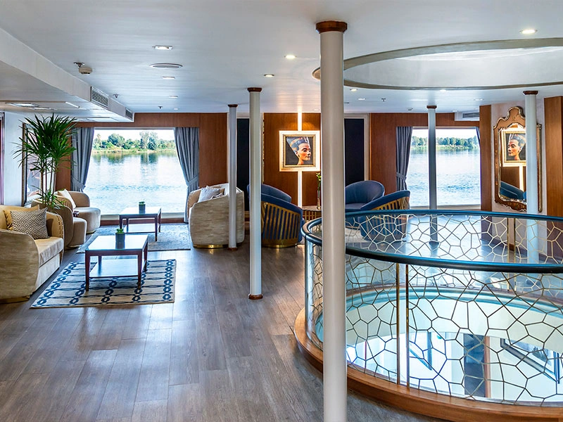 Lobby of the Sonesta Sun Goddess Nile Cruise Ship Nile cruise
